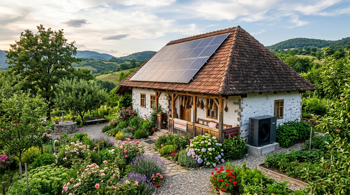 Energetska nezavisnost seoskog domaćinstva: Toplotne pumpe i solarna energija